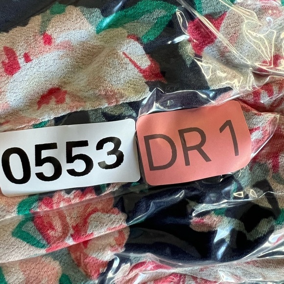 Women's floral midi dress light fabric short sleeve dance casual midi size L. - Picture 13 of 13